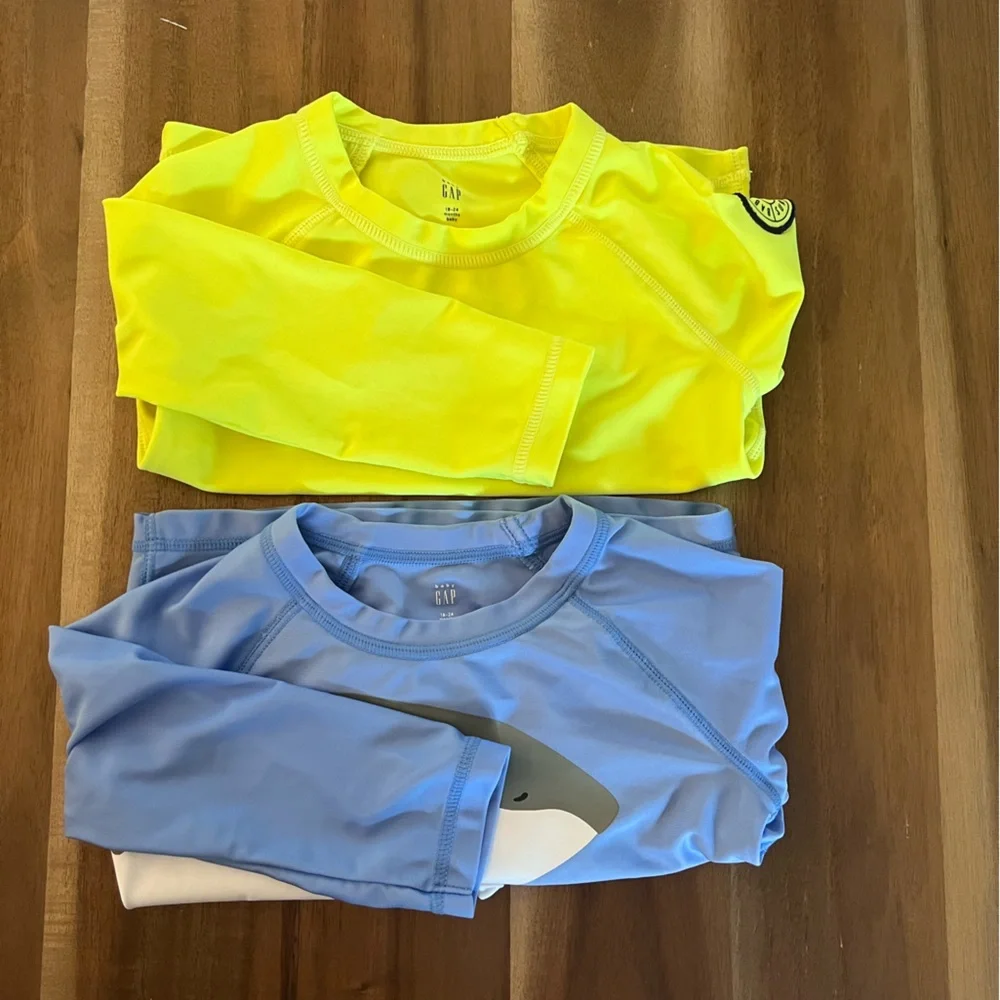 TWO Gap Kids Rashguards